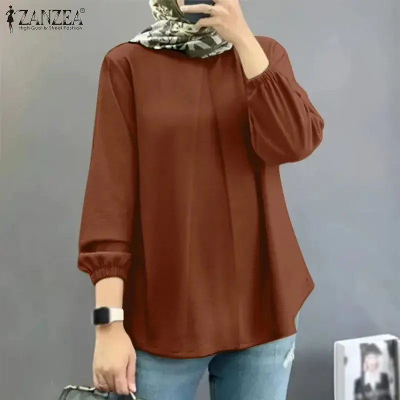 2024 Muslim Women Loose Fit Round Neck Pullover - Image 4