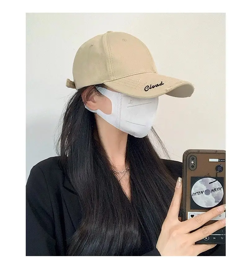 Women Large Head Circumference Letter Sun Hat — feature 3