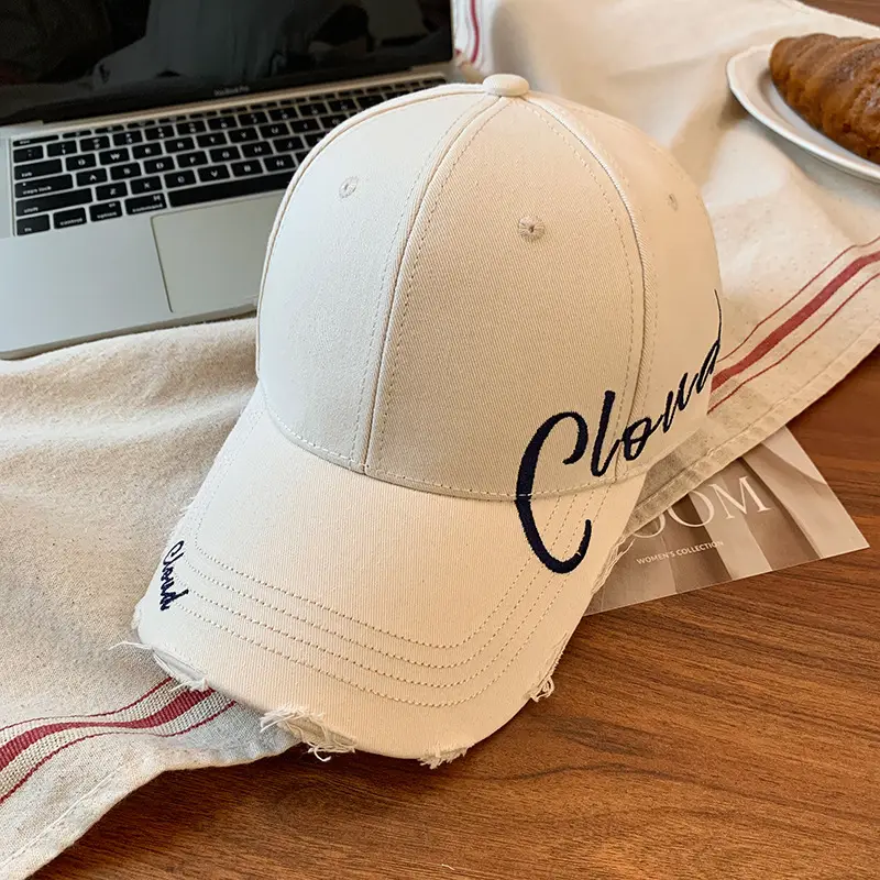 Women Large Head Circumference Letter Sun Hat - Image 3