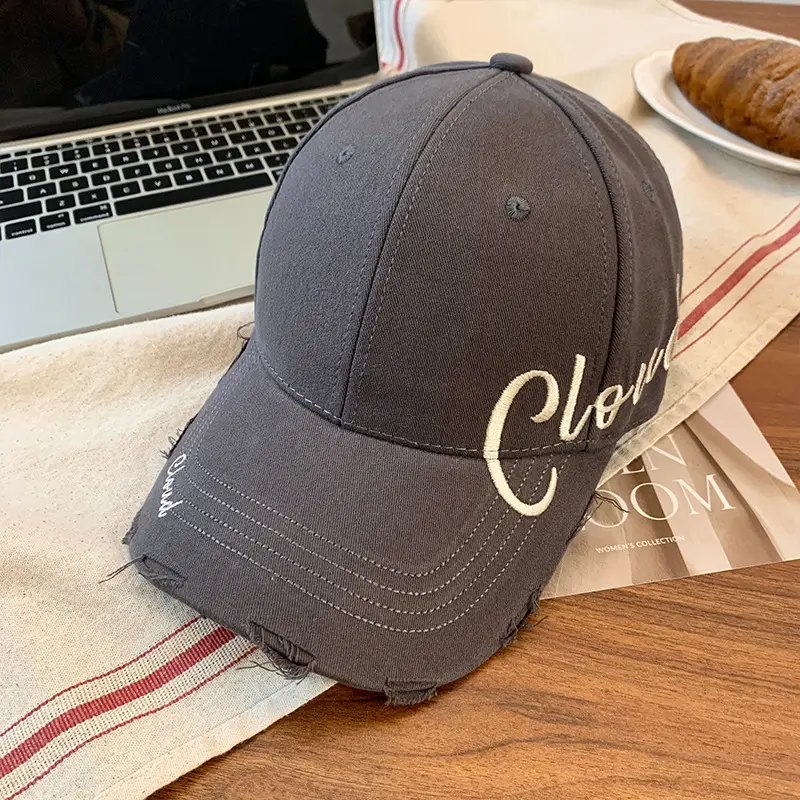 Women Large Head Circumference Letter Sun Hat - Image 5