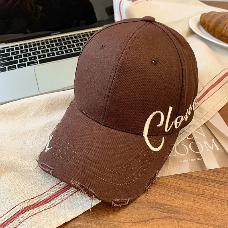 Women Large Head Circumference Letter Sun Hat - Image 6