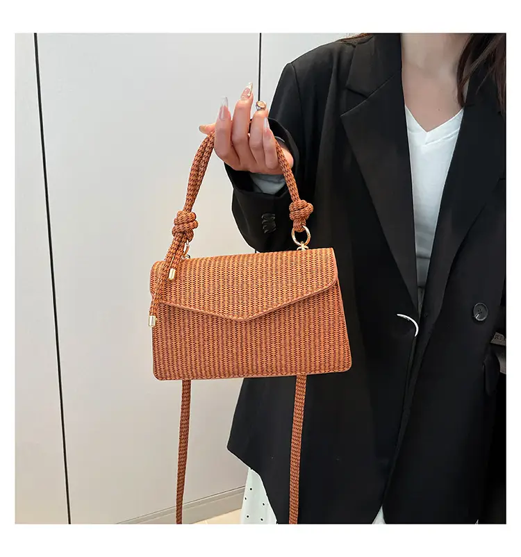 Purple Knitted Crossbody Bag for Women — feature 12