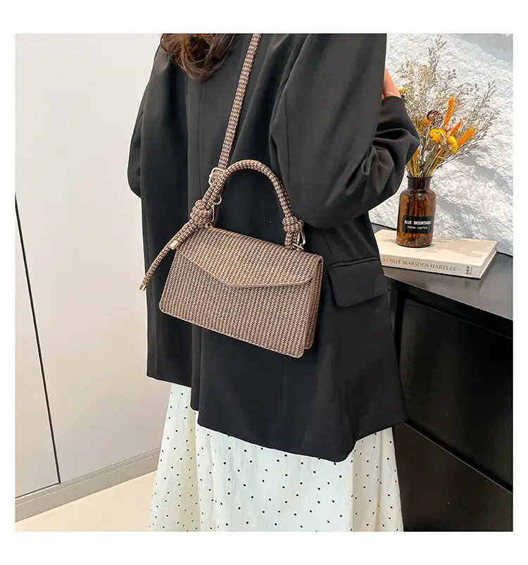 Purple Knitted Crossbody Bag for Women — feature 15