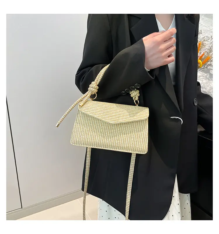 Purple Knitted Crossbody Bag for Women — feature 16