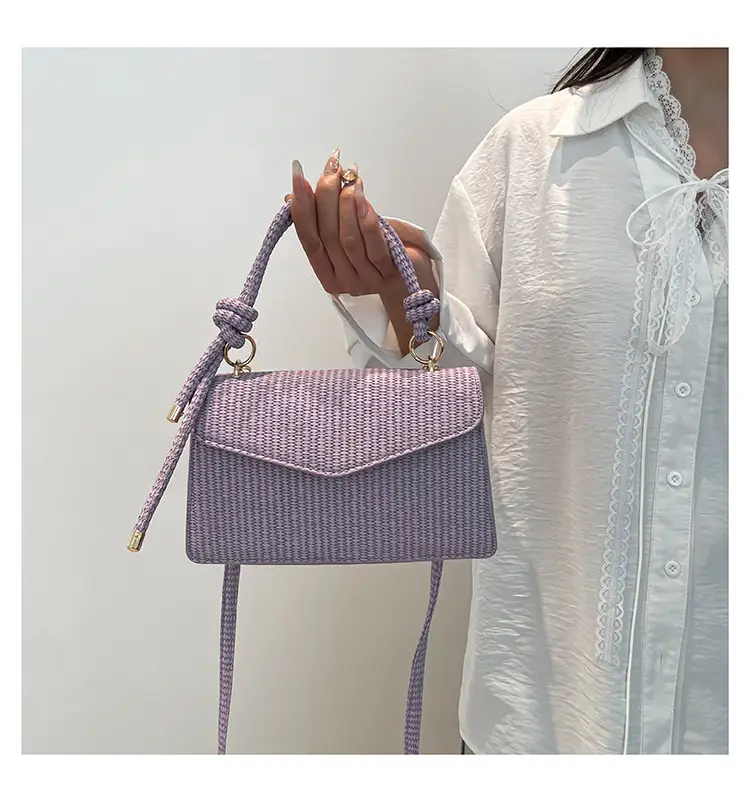 Purple Knitted Crossbody Bag for Women — feature 22