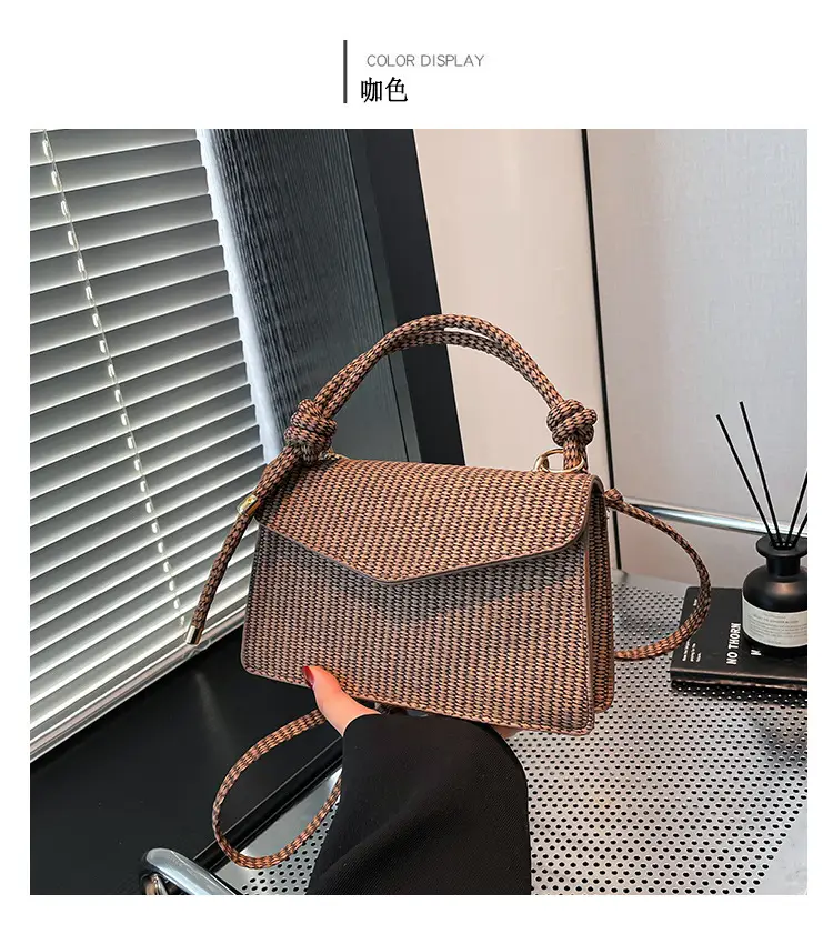 Purple Knitted Crossbody Bag for Women — feature 27