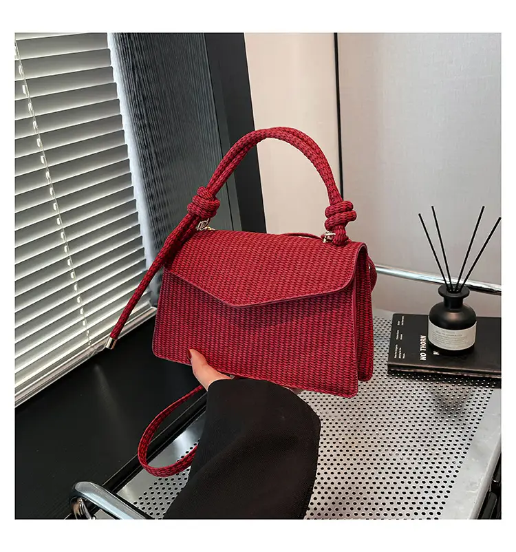 Purple Knitted Crossbody Bag for Women — feature 39