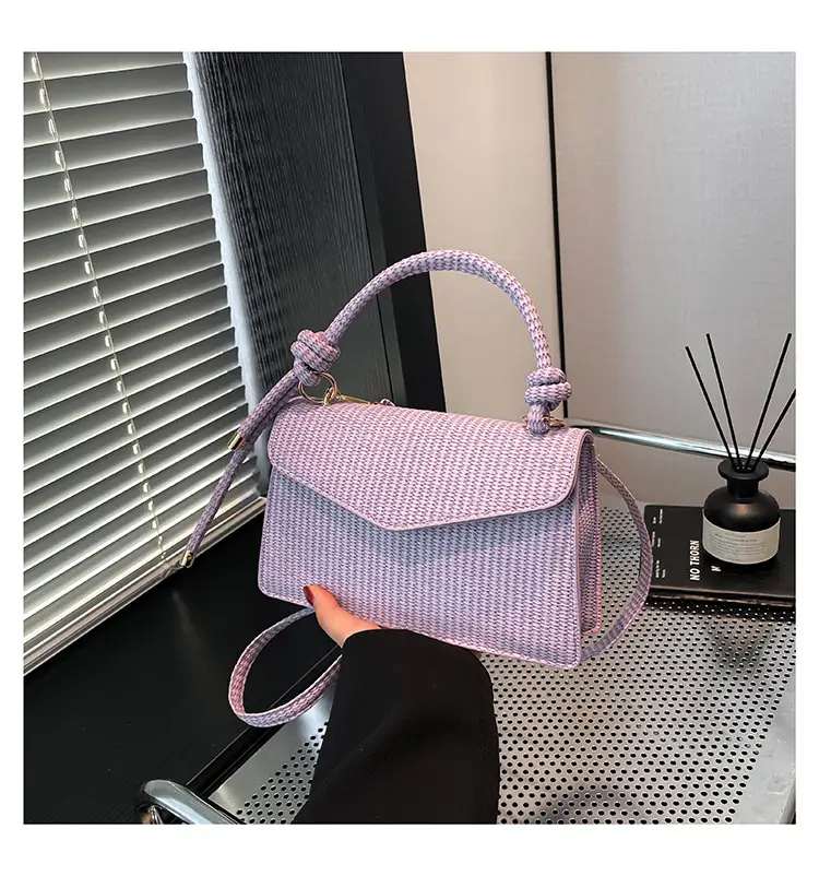 Purple Knitted Crossbody Bag for Women — feature 40
