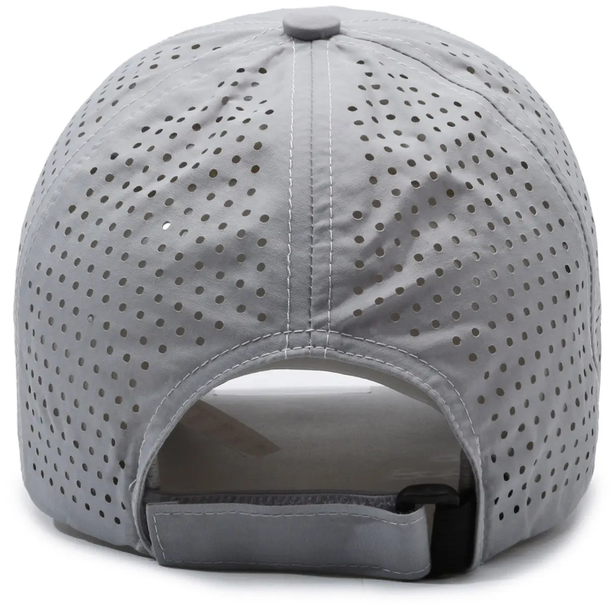 Men Black Wide Brim Baseball Cap with Mesh Back - Image 11