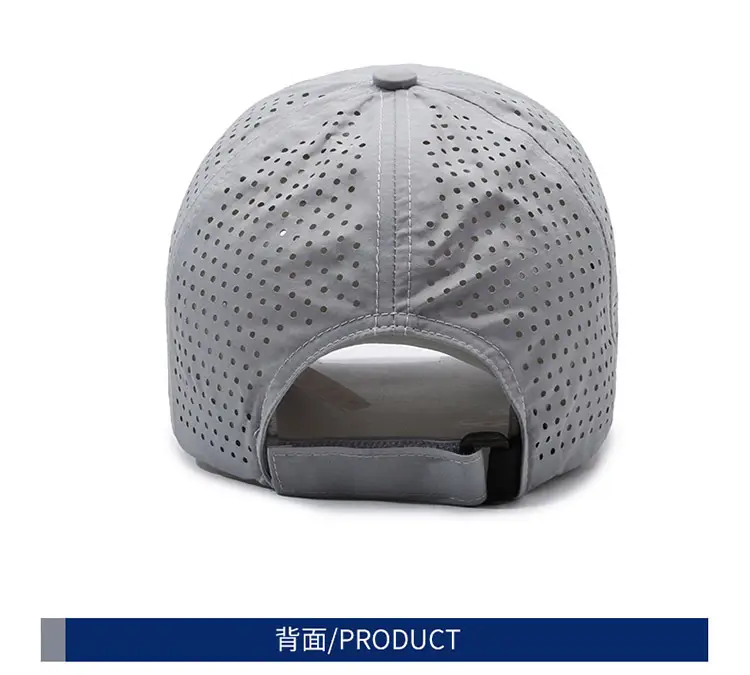 Men Black Wide Brim Baseball Cap with Mesh Back — feature 8