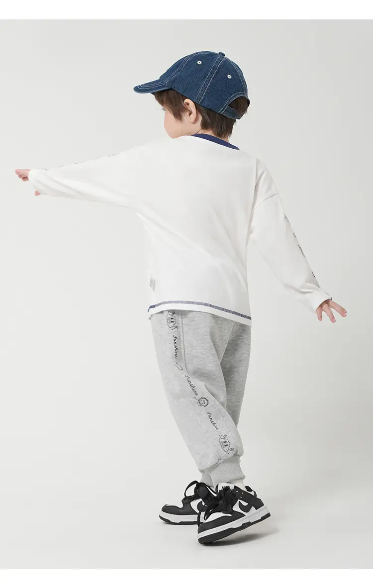 Boys Pure Cotton Antibacterial Long Sleeve T-Shirt Spring — feature 18