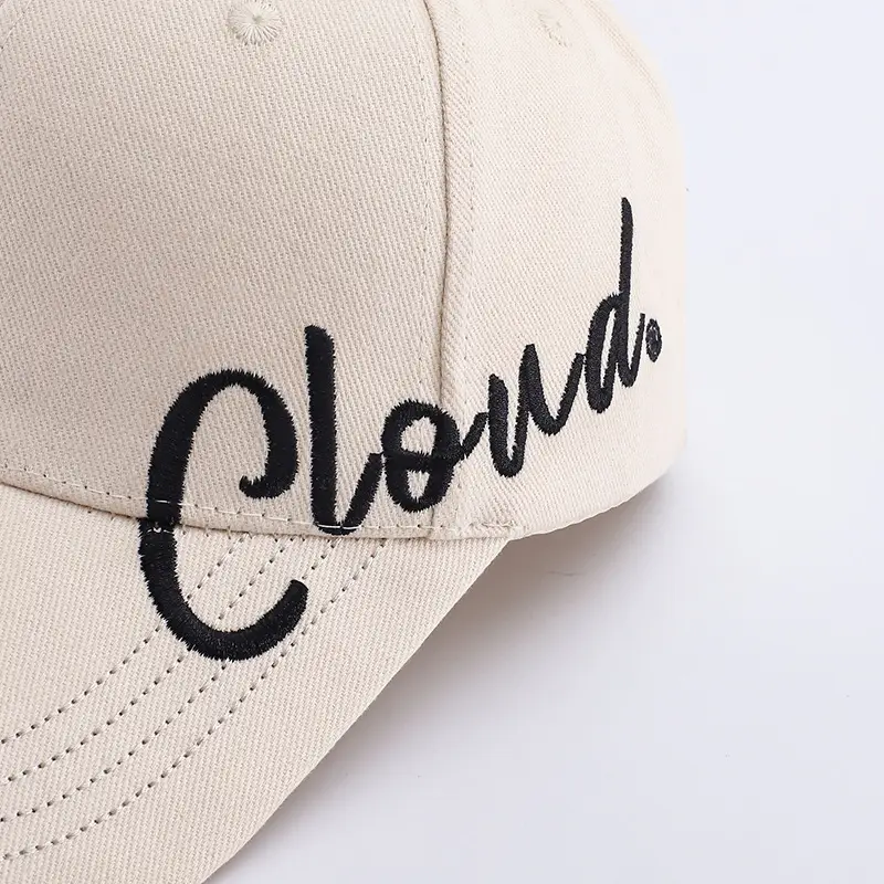 White Embroidered Baseball Cap for Men Women — feature 4