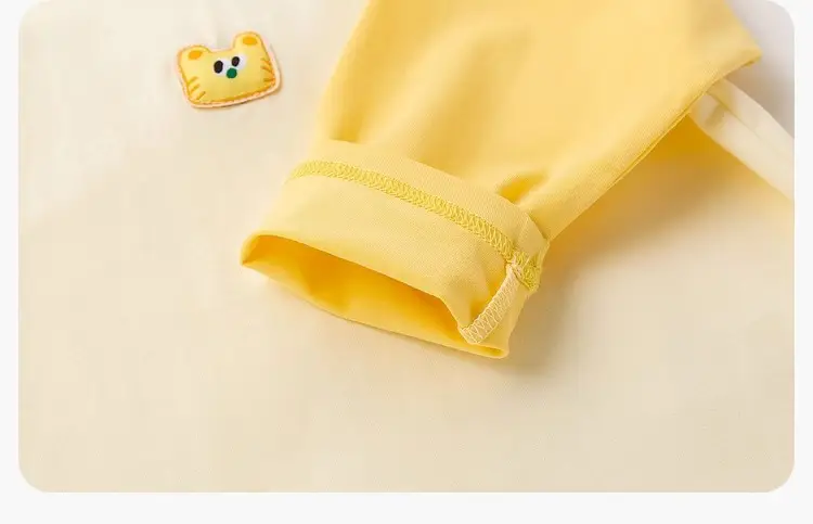 Dudu Baby Raglan Sleeve T-Shirt Pink Yellow Spring Style — feature 40