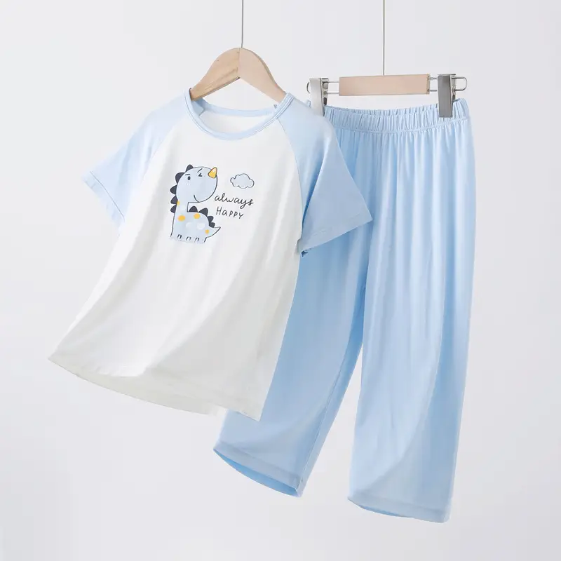 Children's Modal Pajamas Class A Spring Summer Boys - Image 2