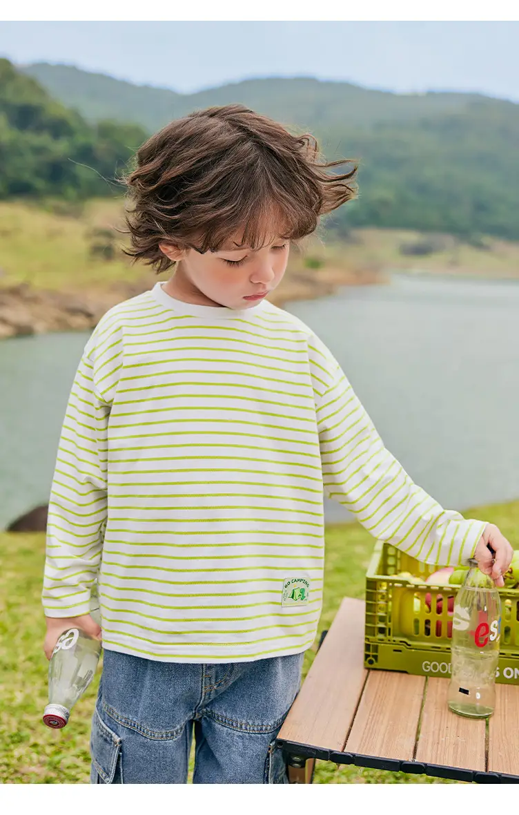 Boys Striped Long Sleeve T-Shirt Spring Autumn Kids — feature 23