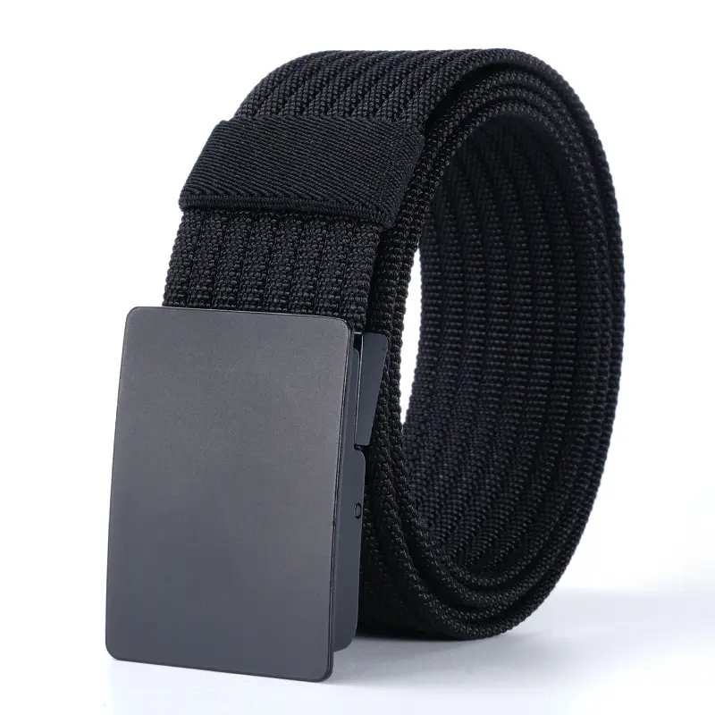 Men's Woven Belt Brown Adjustable Casual Belt - Image 9