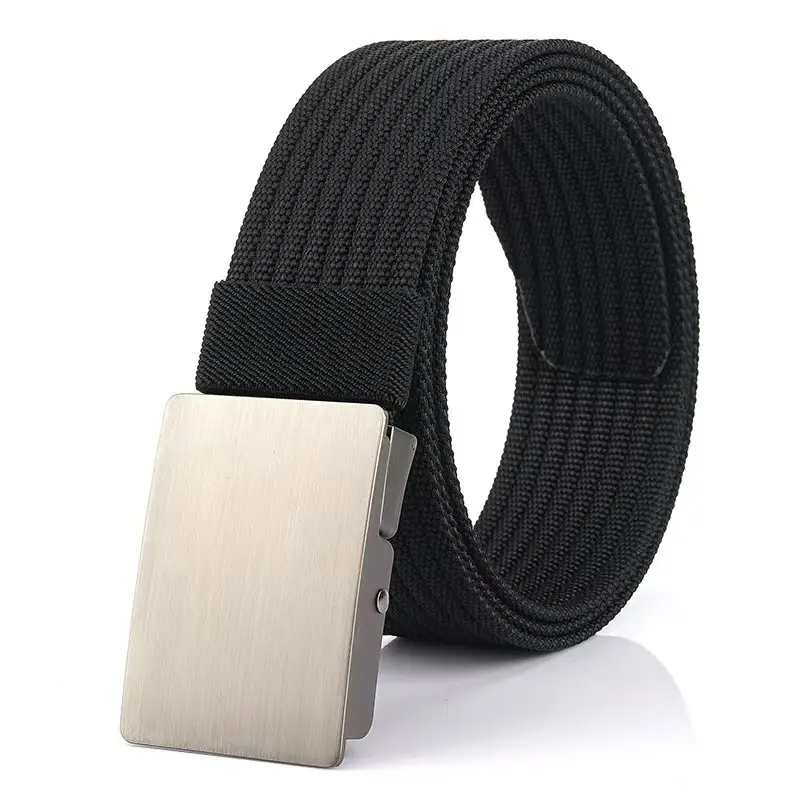 Men's Woven Belt Brown Adjustable Casual Belt - Image 6