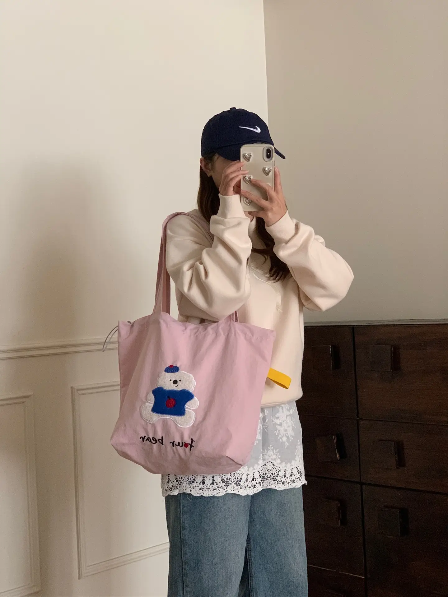 Cute Unicorn Embroidered Shoulder Bag Black β feature 19