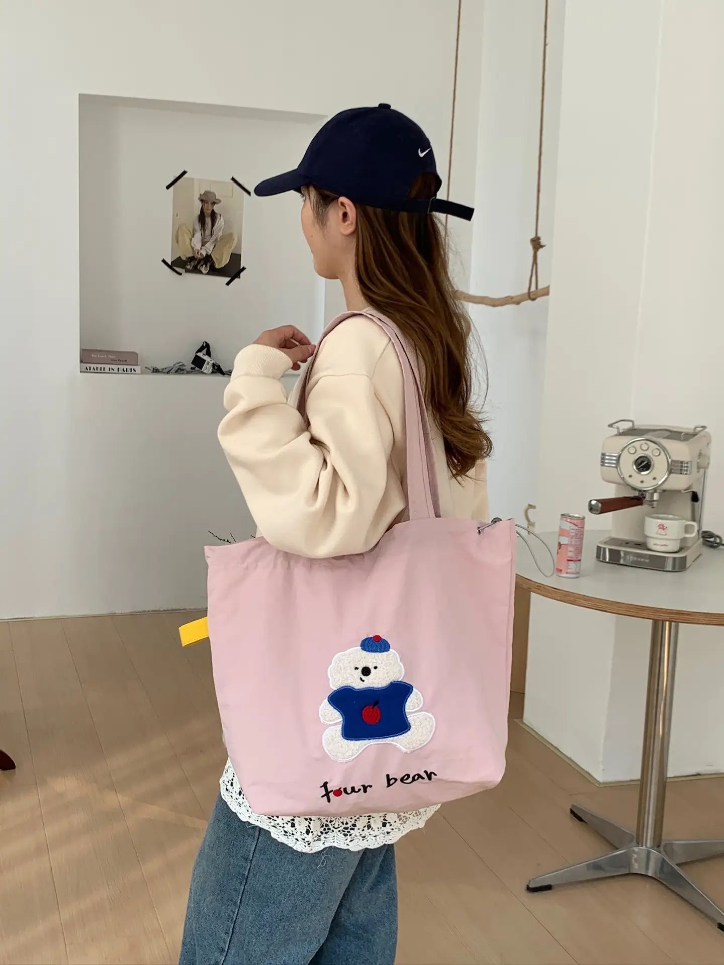 Cute Unicorn Embroidered Shoulder Bag Black β feature 26
