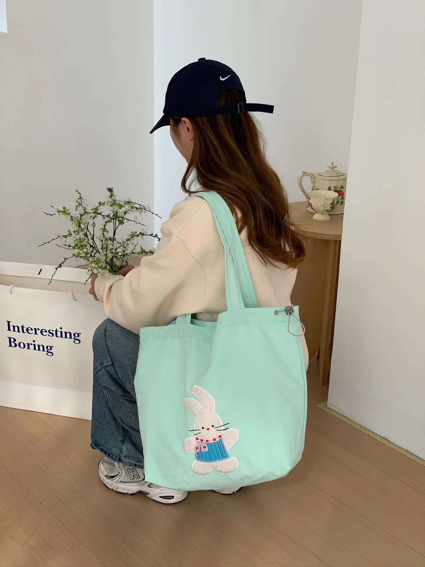 Cute Unicorn Embroidered Shoulder Bag Black β feature 27