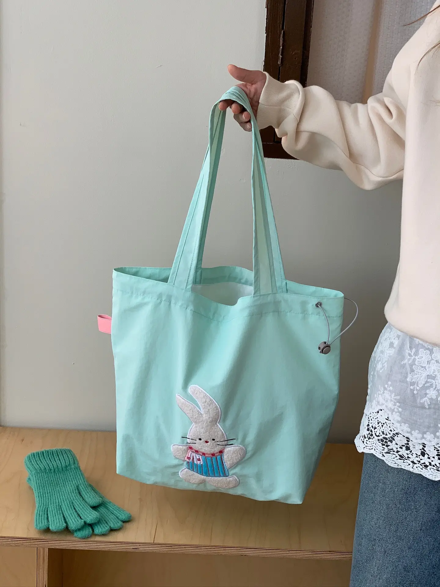 Cute Unicorn Embroidered Shoulder Bag Black β feature 30
