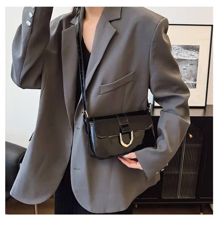 Women's 2-Piece Shoulder Bags Korean Style Red Black — feature 15