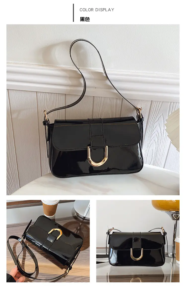 Women's 2-Piece Shoulder Bags Korean Style Red Black — feature 21