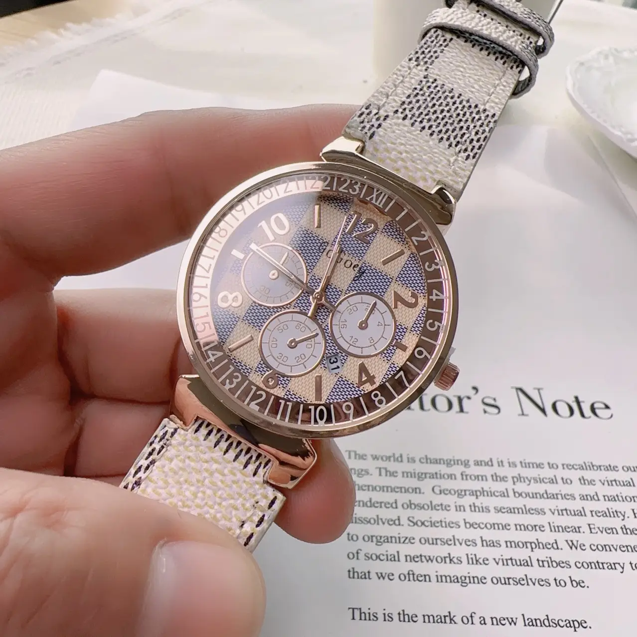 Women's Large Plate Snake Belt Watch with Quartz Movement - Image 7