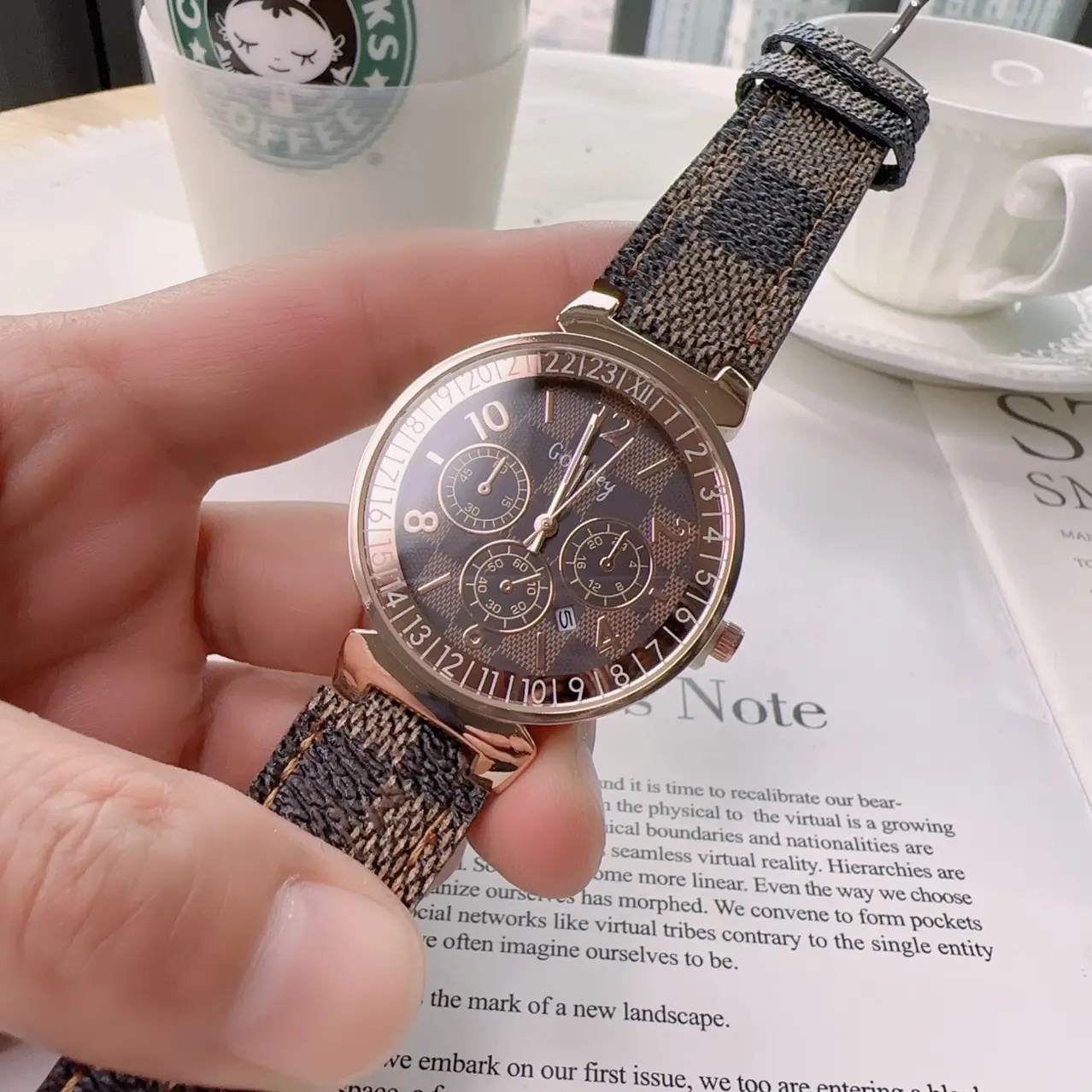 Women's Large Plate Snake Belt Watch with Quartz Movement - Image 8