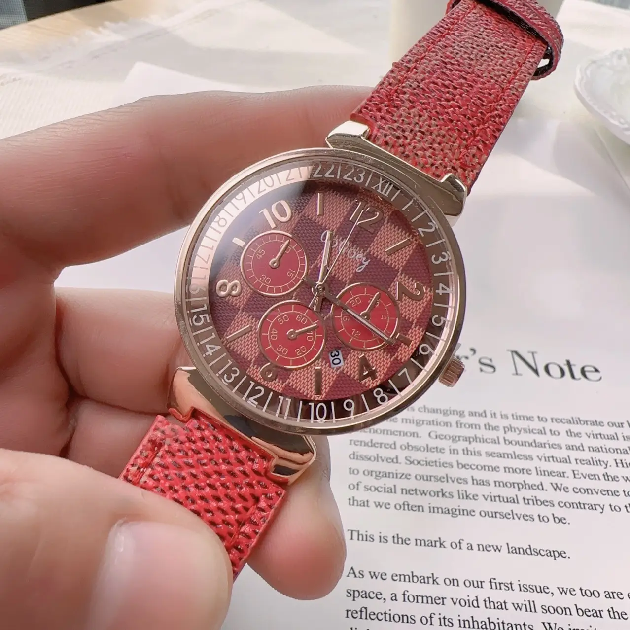 Women's Large Plate Snake Belt Watch with Quartz Movement - Image 9