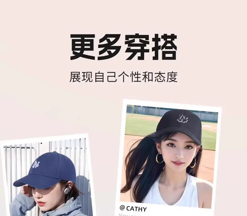 Li Ning White Baseball Cap for Men Women 4 Season — feature 23