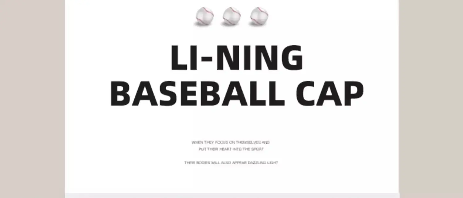 Li Ning White Baseball Cap for Men Women 4 Season — feature 5