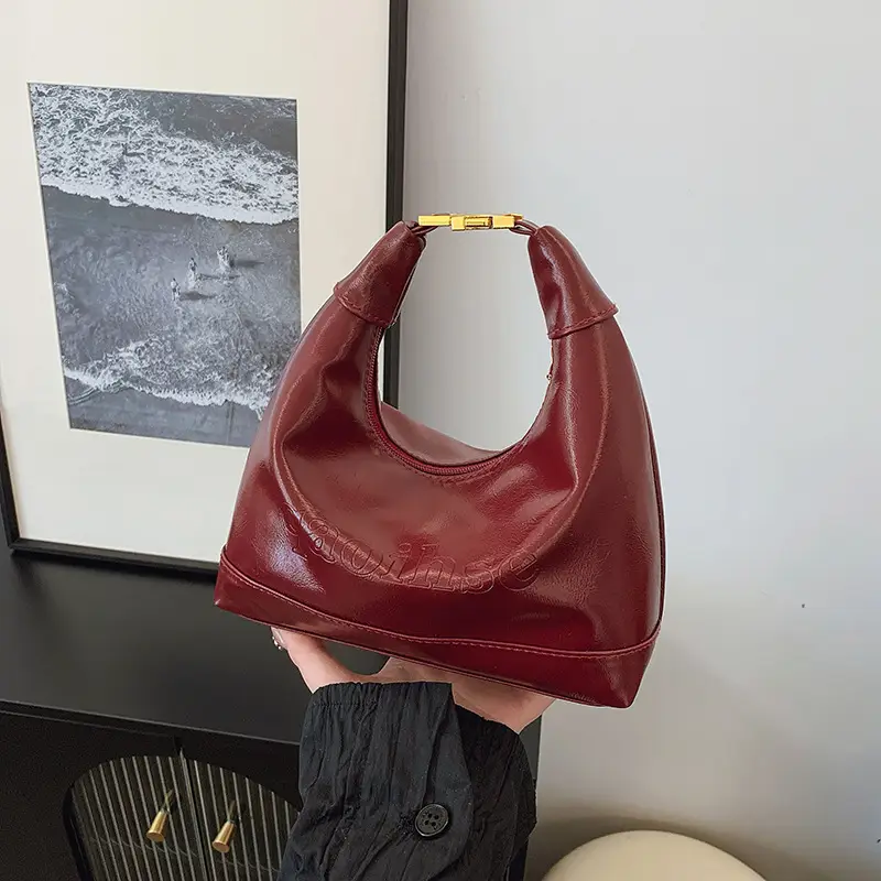 Brown Leather Shoulder Bag for Women 2025 Spring - Image 6