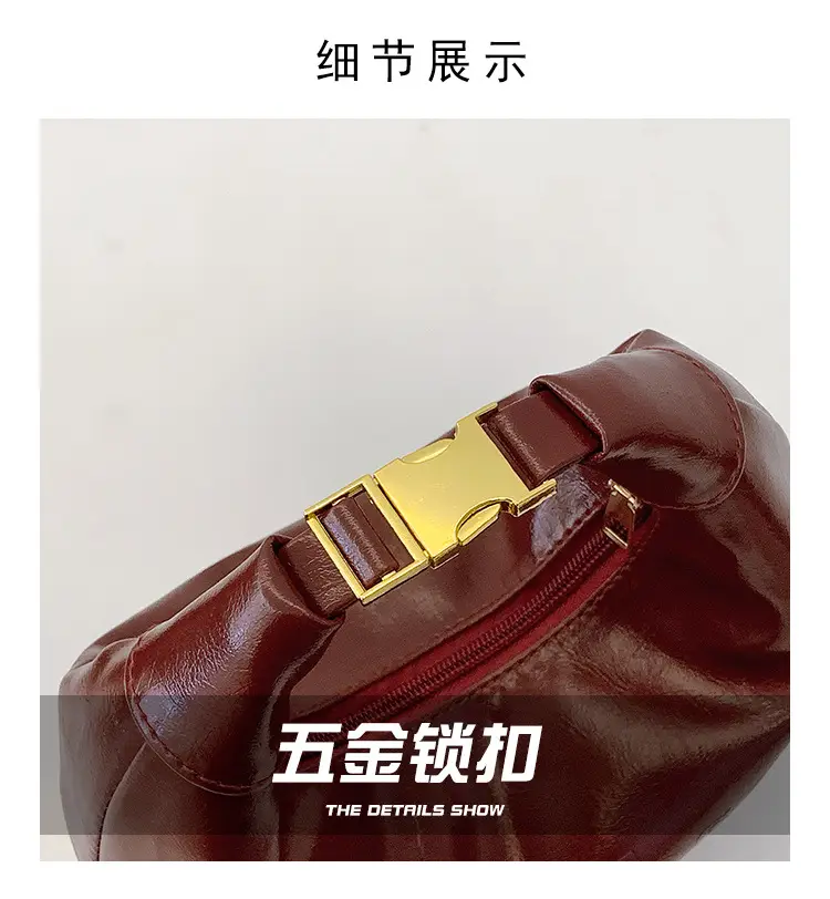 Brown Leather Shoulder Bag for Women 2025 Spring — feature 3