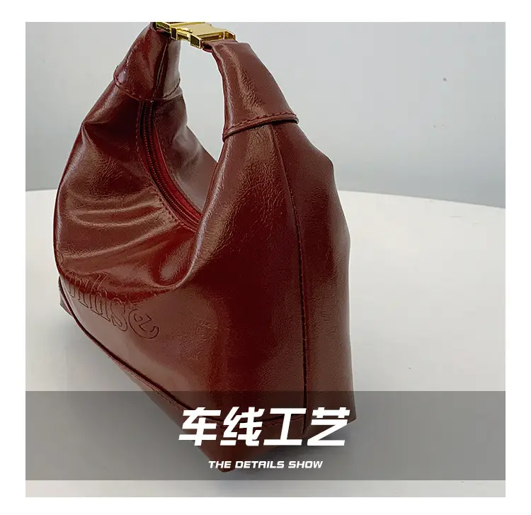 Brown Leather Shoulder Bag for Women 2025 Spring — feature 6