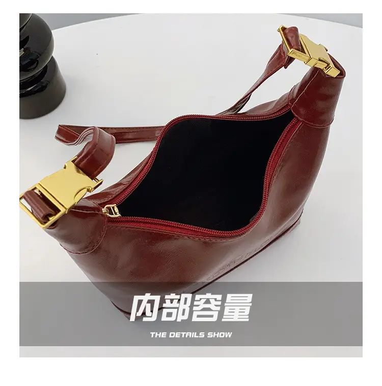 Brown Leather Shoulder Bag for Women 2025 Spring — feature 7