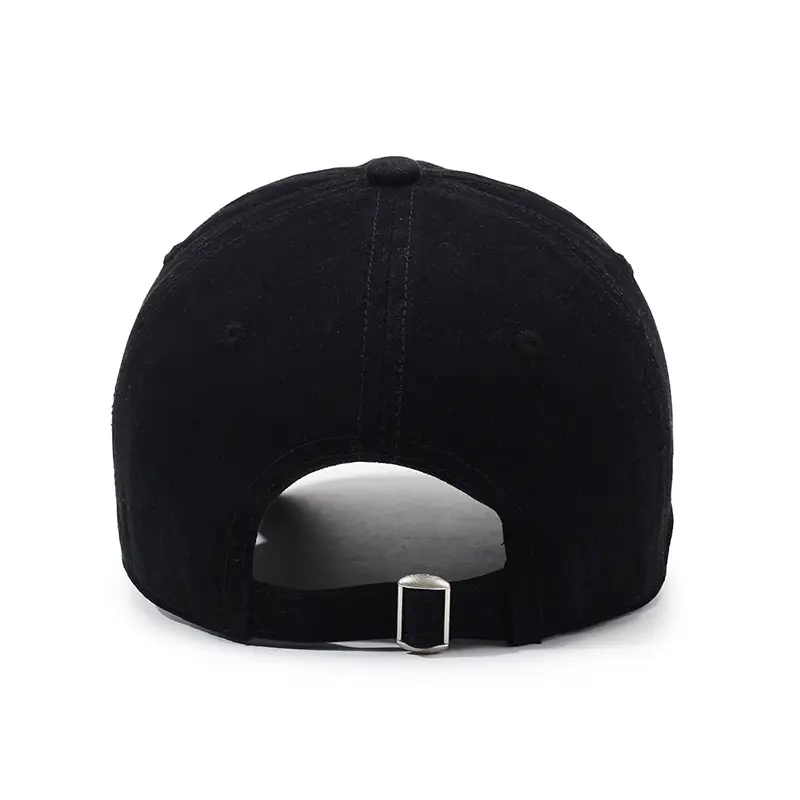 Black Korean-style Washed Cap Men Women Retro Baseball Cap - Image 10
