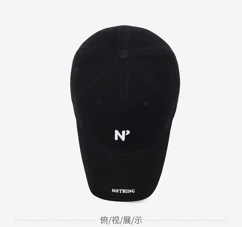 Black Korean-style Washed Cap Men Women Retro Baseball Cap — feature 13