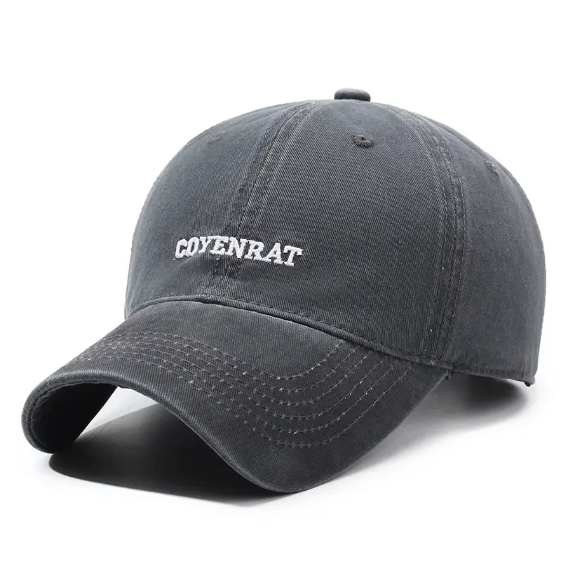 Blue Vintage Washed Baseball Cap with "MYVENBAT" Embroidery - Image 5