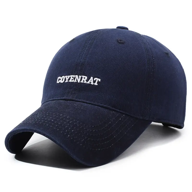 Blue Vintage Washed Baseball Cap with "MYVENBAT" Embroidery - Image 7