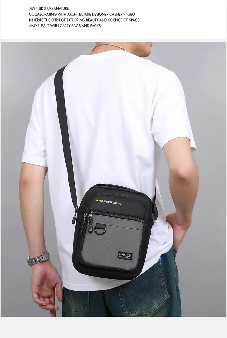 Men's Waterproof Crossbody Bag 6000mAh Large Capacity — feature 15