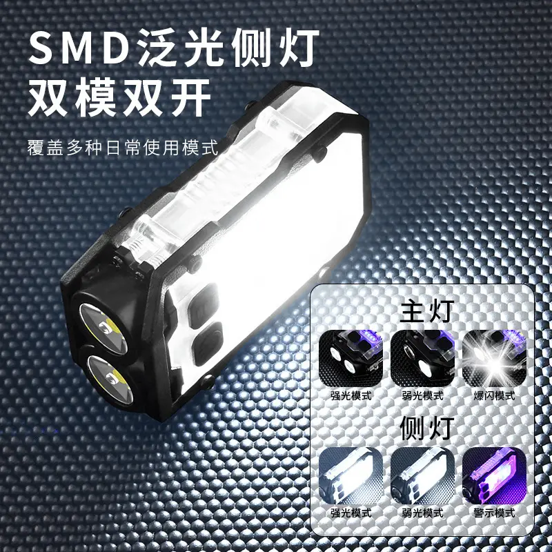 Dual LED Magnetic Flashlight with Warning Light - Image 11