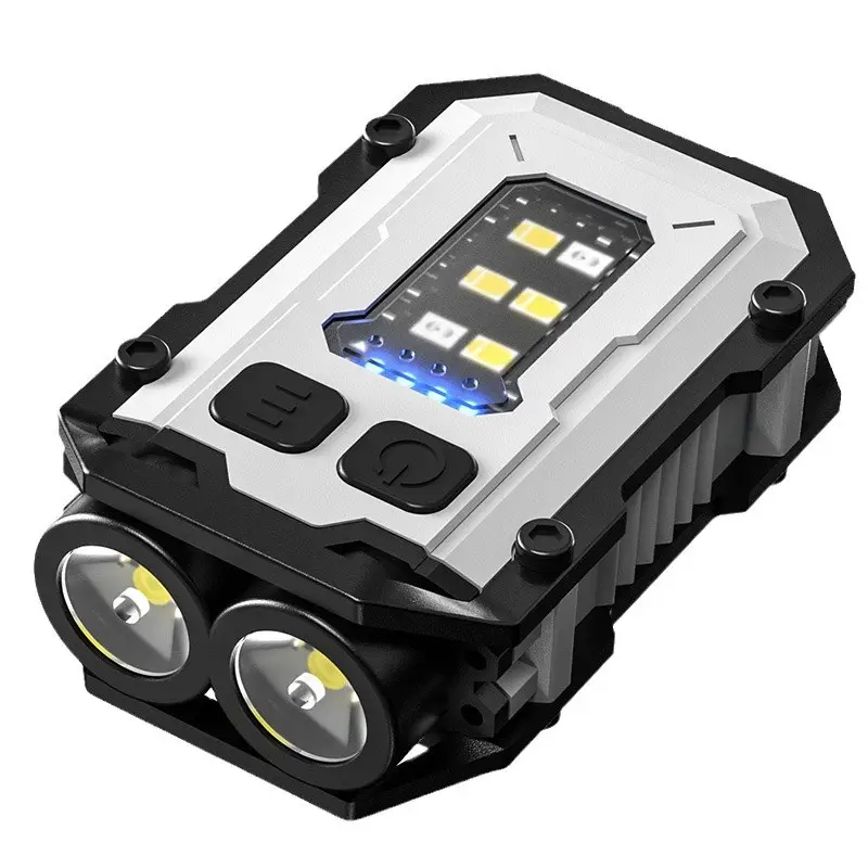 Dual LED Magnetic Flashlight with Warning Light - Image 3