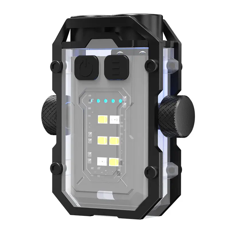 Dual LED Magnetic Flashlight with Warning Light - Image 5
