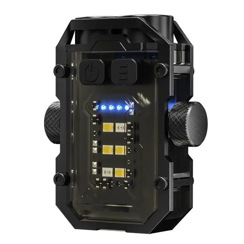 Dual LED Magnetic Flashlight with Warning Light - Image 7