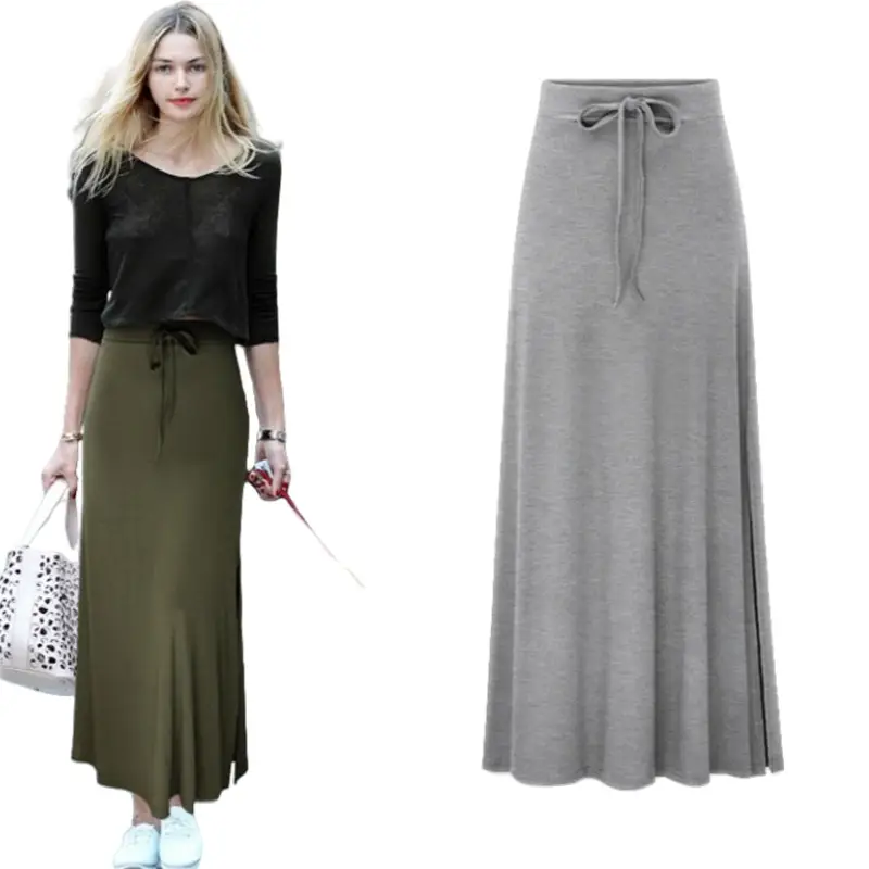 Women's Belted High Waist Slimming Skirt Set