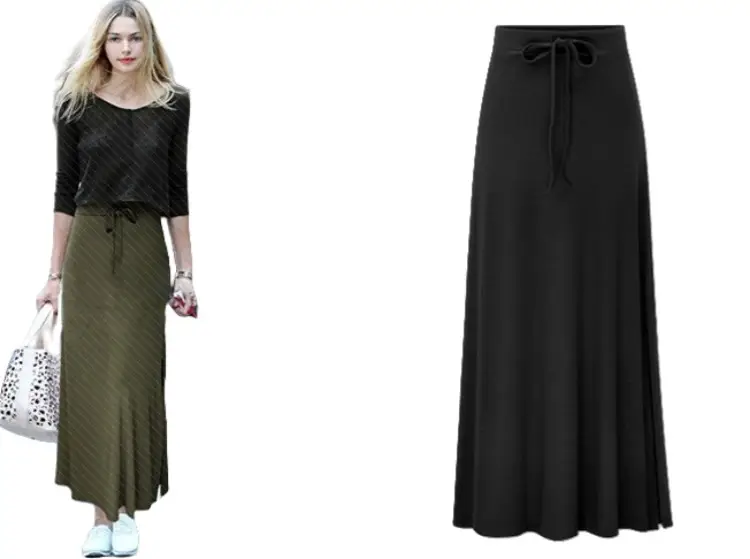 Women's Belted High Waist Slimming Skirt Set — feature 2