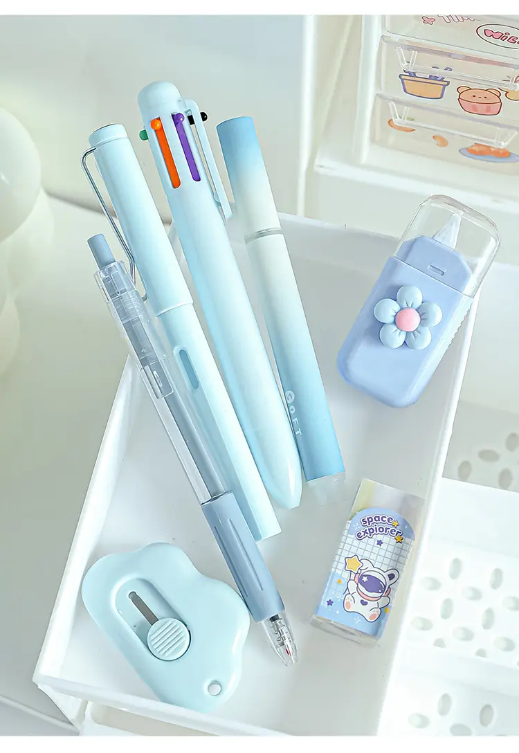 Cute Stationery Set 7-Piece Gift Package High-Value Export Cross-Border Popular Gift Learning Stationery Companion Gift — feature 10