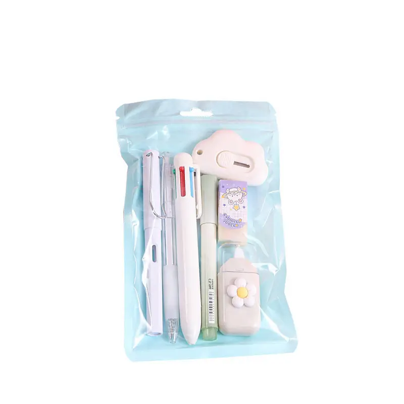 Cute Stationery Set 7-Piece Gift Package High-Value Export Cross-Border Popular Gift Learning Stationery Companion Gift