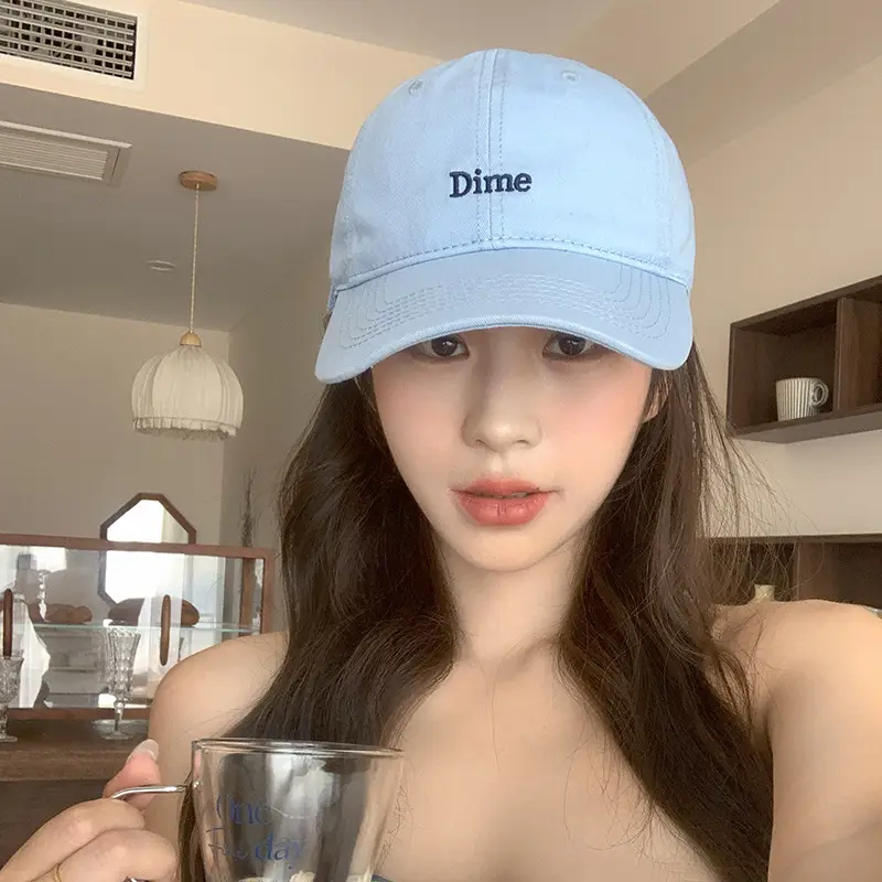 Women Blue Dime Embroidered Baseball Cap Spring Autumn - Image 10